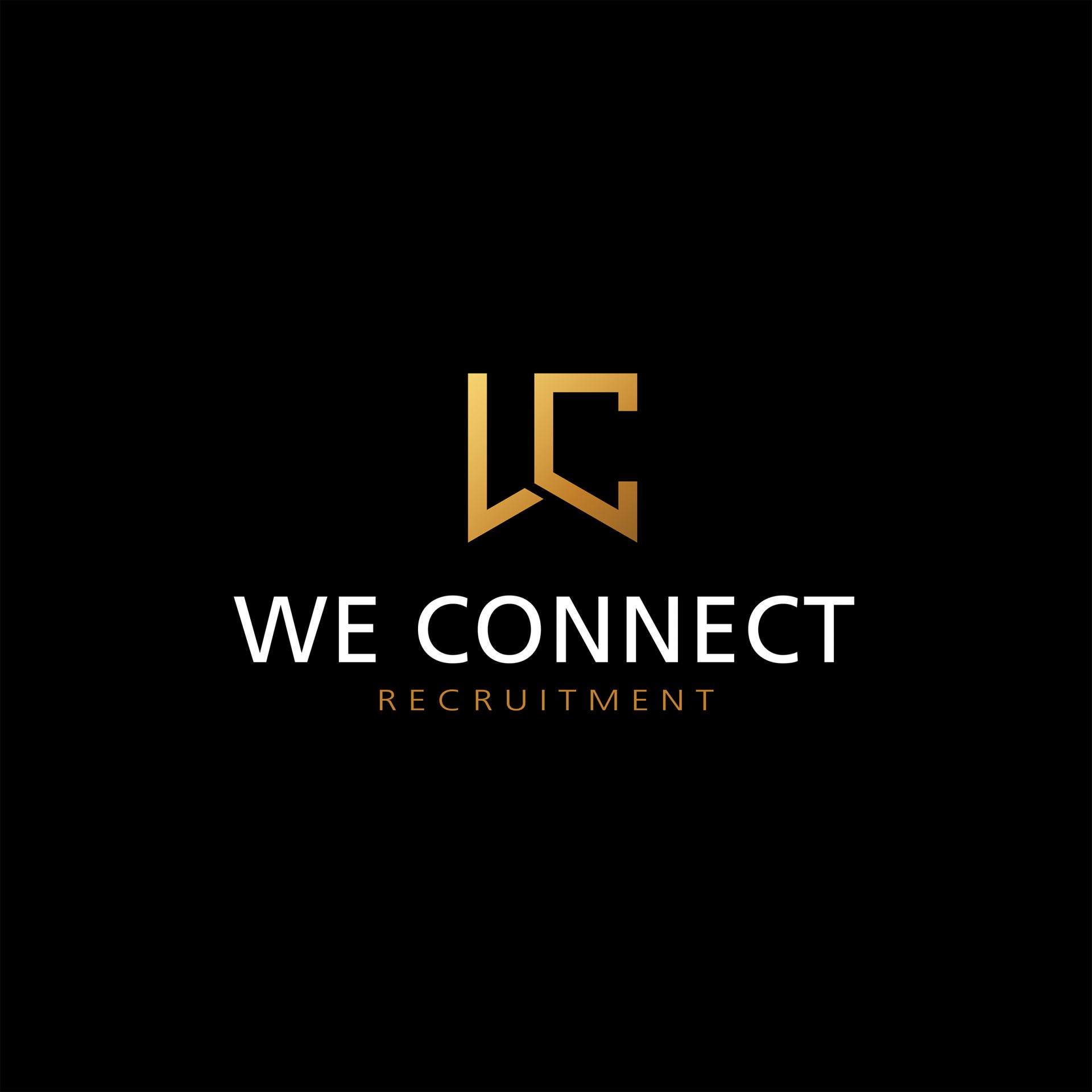 We Connect Recruitment logo design by Hybrid Design Studio