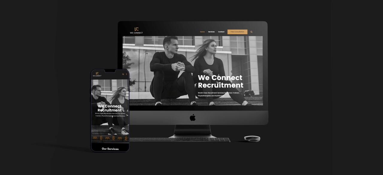 We Connect Recruitment responsive wordpress website design and development by Hybrid Design Studio, Nigeria