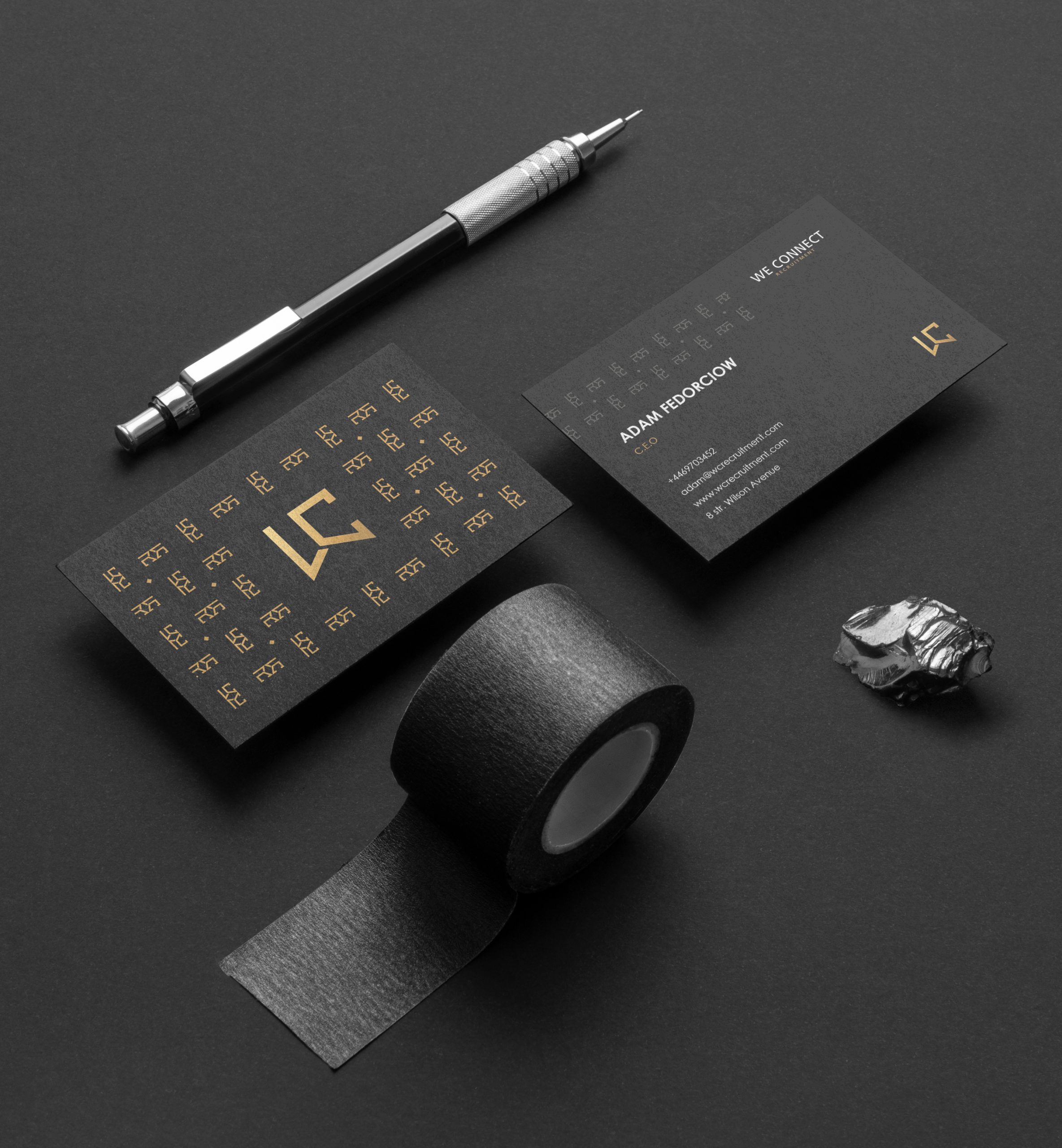 We Connect business card designed by Hybrid Design Studio, Nigeria