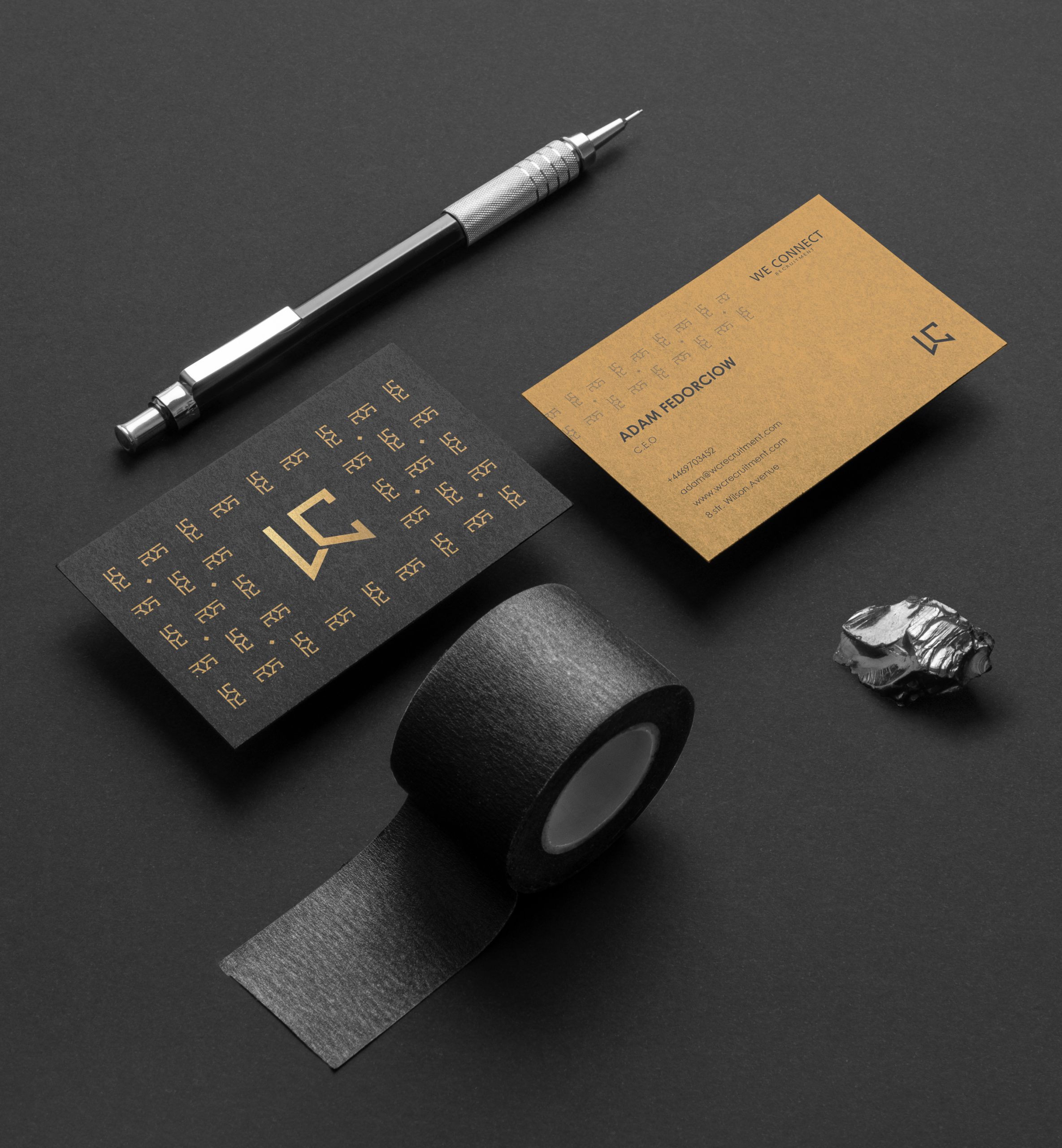 We Connect business card variation designed by Hybrid Design Studio, Nigeria